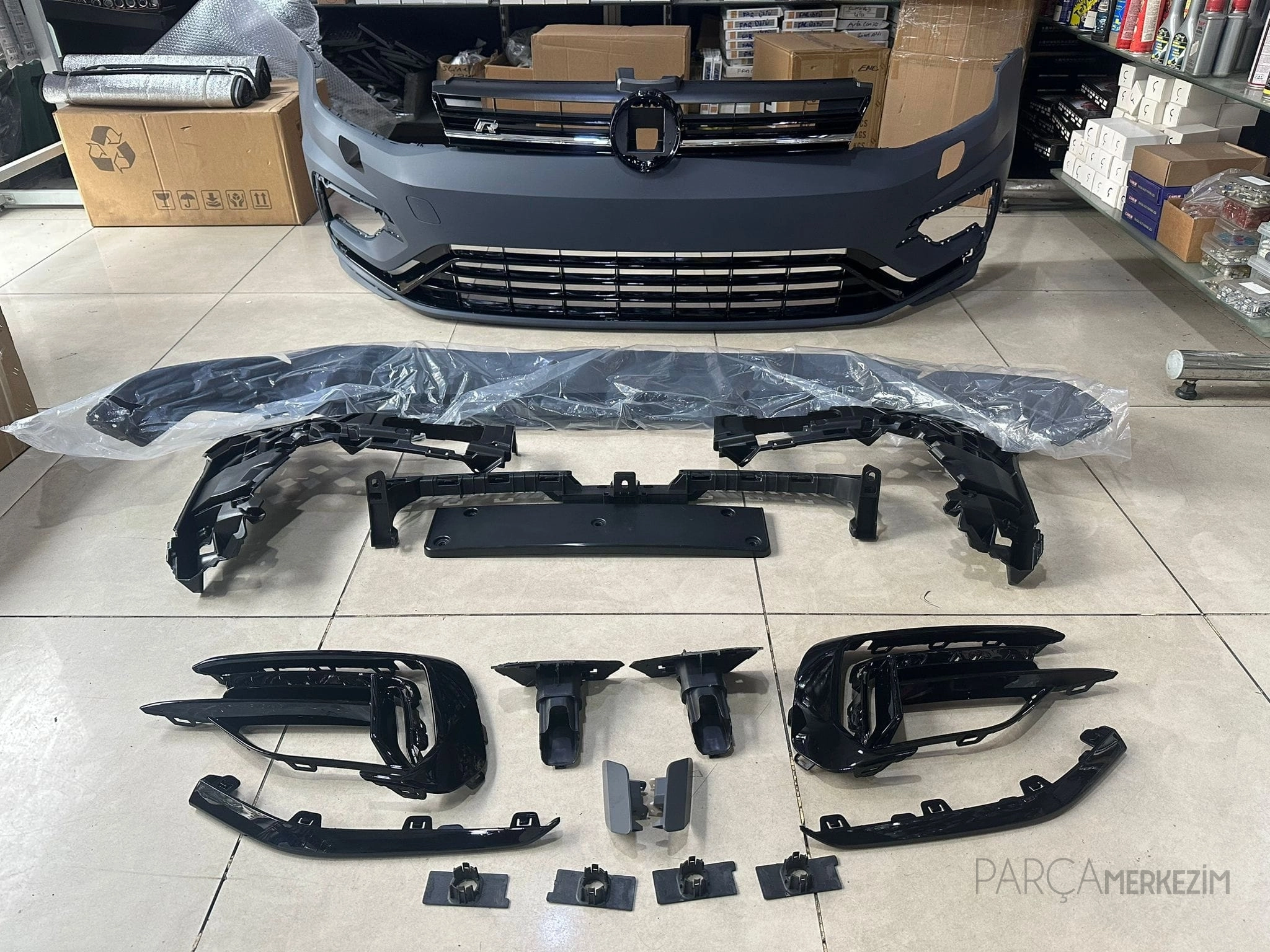 Golf 7 uyumlu 7.5 R Ön Tampon + Panjur