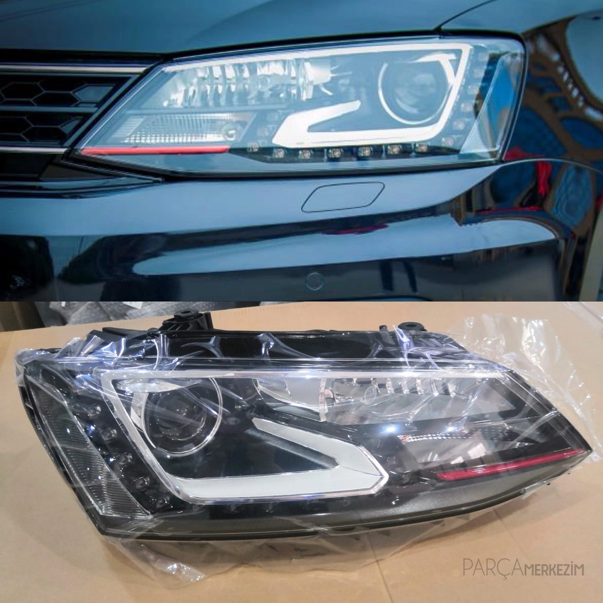  Jetta Gli Led Farlar Yeni Stil Kırmızı (2011-2018)