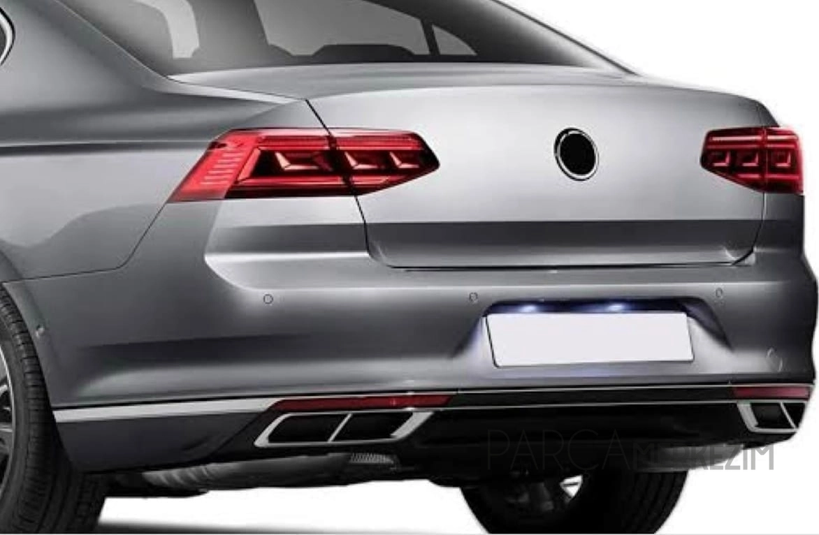  Passat B8.5 Rline Arka Tampon + Difüzör