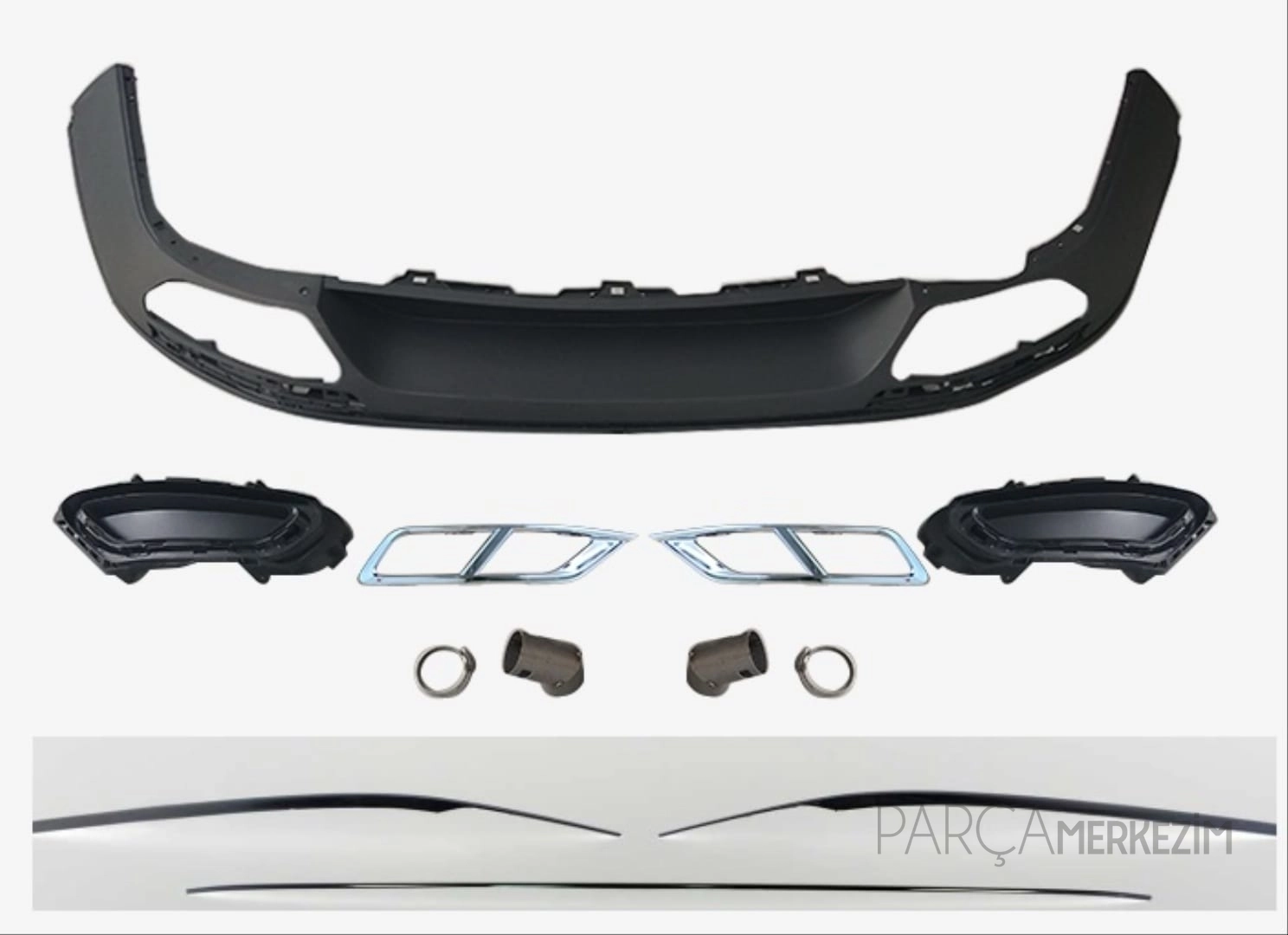  Passat B8 uyumlu B8.5 Rline Difüzör