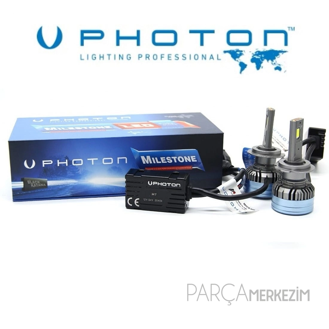  Photon H7 Led Xenon Milestone Black Katana Oto Ampülü
